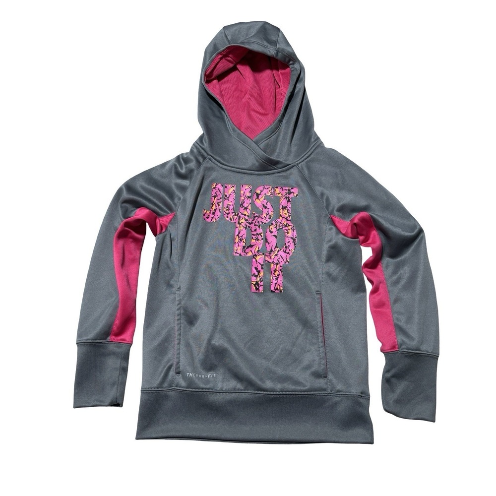 Nike‎ Thermal-Fit Youth Girls Training Hoodie Pullover Size Small 15 x 20